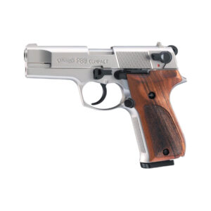 Pištoľ exp. Walther P88 Compact nickel/wood, kal. 9mm P.A.K.