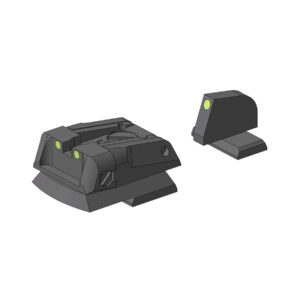 Nastaviteľné fosforeskujúce mieridlá pre P30/SFP/HK45 zvýšené