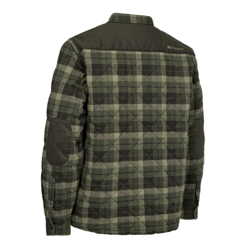 Deerhunter Elbert Padded Shirt Jacket Green Check vystužená košeľová bunda