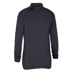Deerhunter Heat Undershirt with zip-neck Black vyhrievané tričko s kapucňou a zipsom