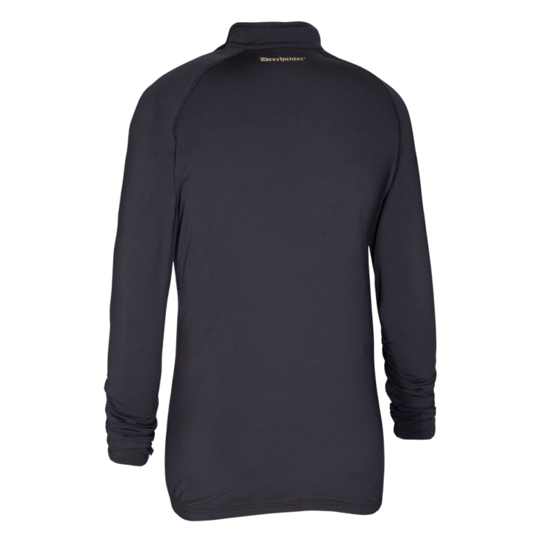 Deerhunter Heat Undershirt with zip-neck Black vyhrievané tričko s kapucňou a zipsom