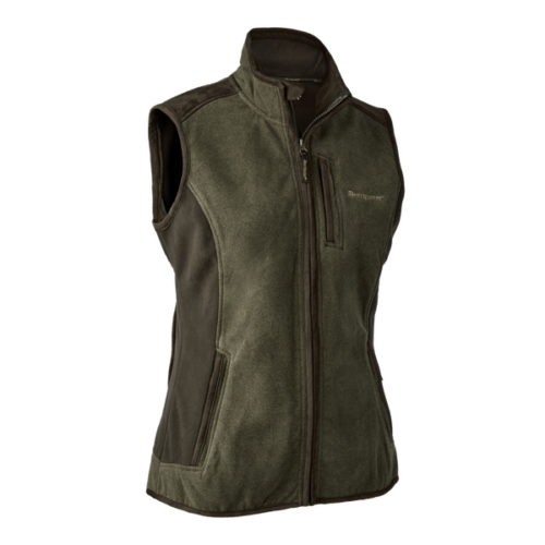 Deerhunter Lady Pam Bonded Fleece Waistcoat Graphite Green dámska vesta