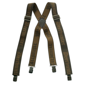 Deerhunter Logo Braces with Clips Art Green logós csatos nadrágtartó