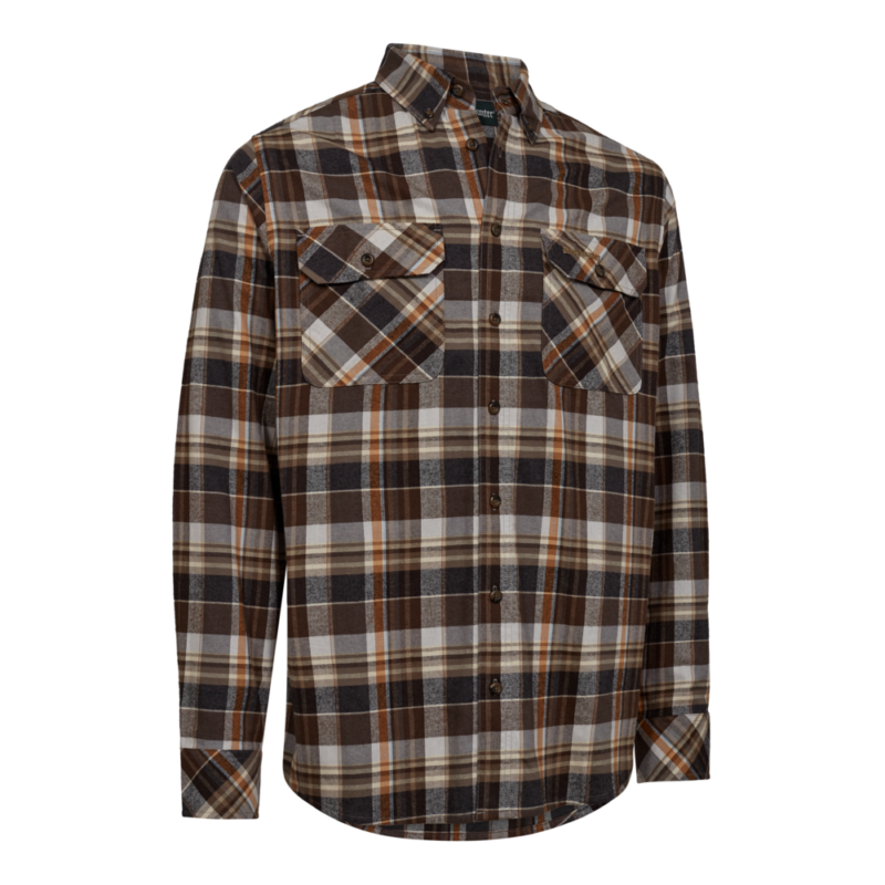 Deerhunter Robert Shirt Brown Check barna kockás flanel ing