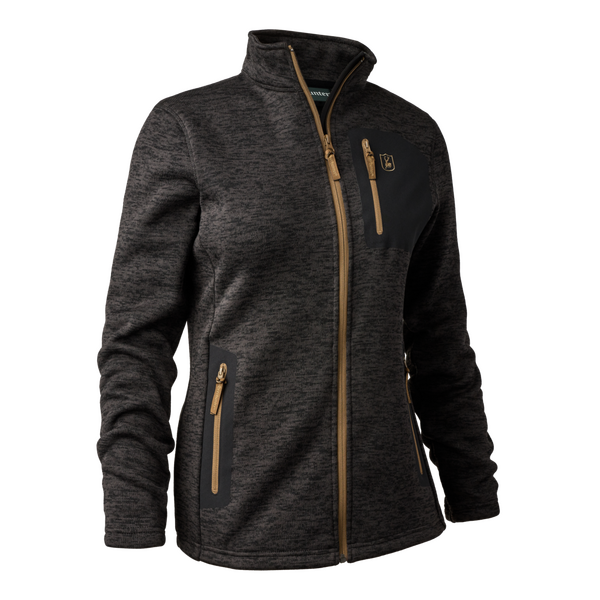 Deerhunter Sarek Knitted - Dark Grey Melange dámsky sveter